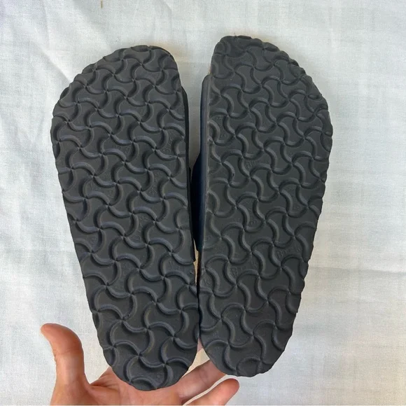 Birkenstock Black Cutout Sandals - Picture 6 of 8